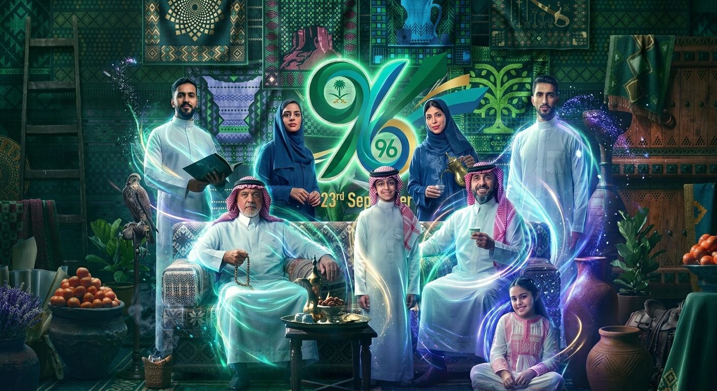 مقاسات موشن جرافيك اليوم الوطني السعودي المناسبة لكل منصة
