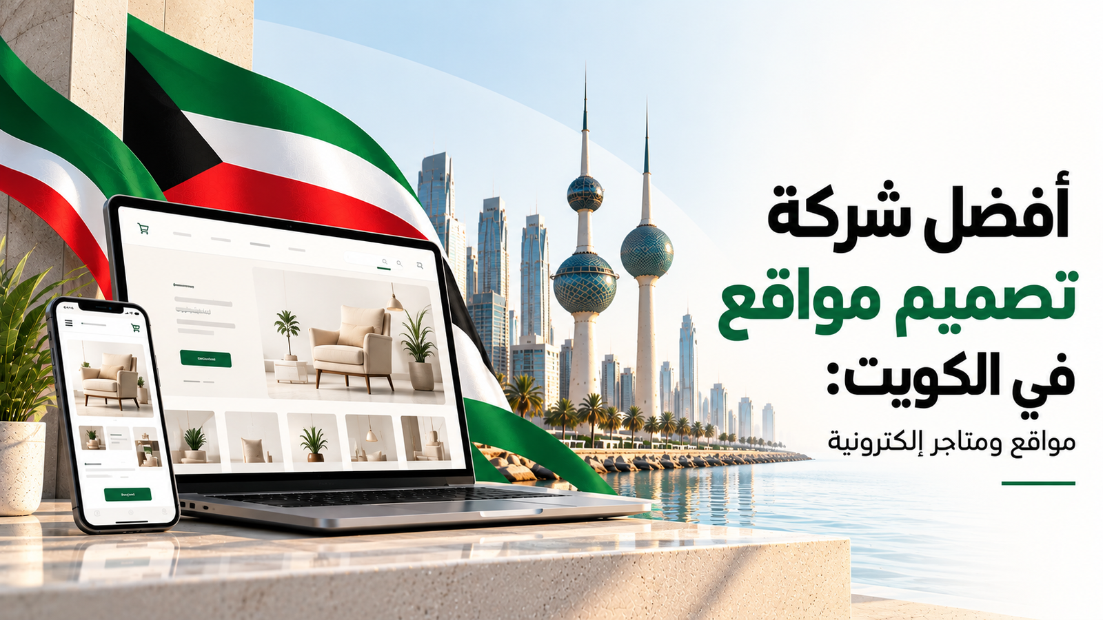أفضل شركة تصميم مواقع في الكويت: مواقع ومتاجر إلكترونية