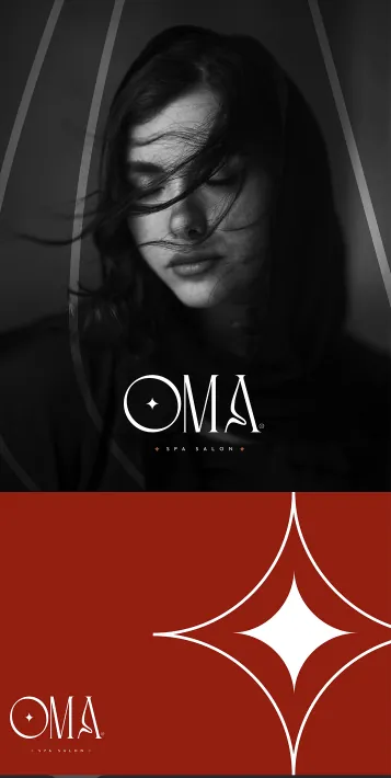 هوية تجارية OMA Spa & Salon
