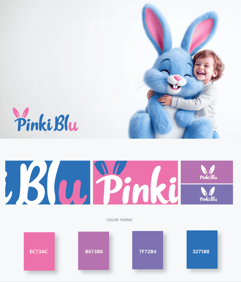 هوية تجارية PINKI BLU